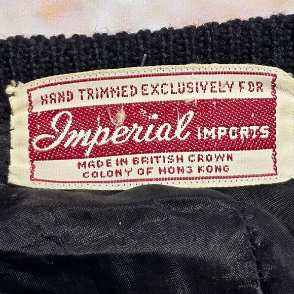 Imperial Imports 1950-60s - Sequin, beaded, and Lined - Black Sweater, Women's X - Picture 5 of 9